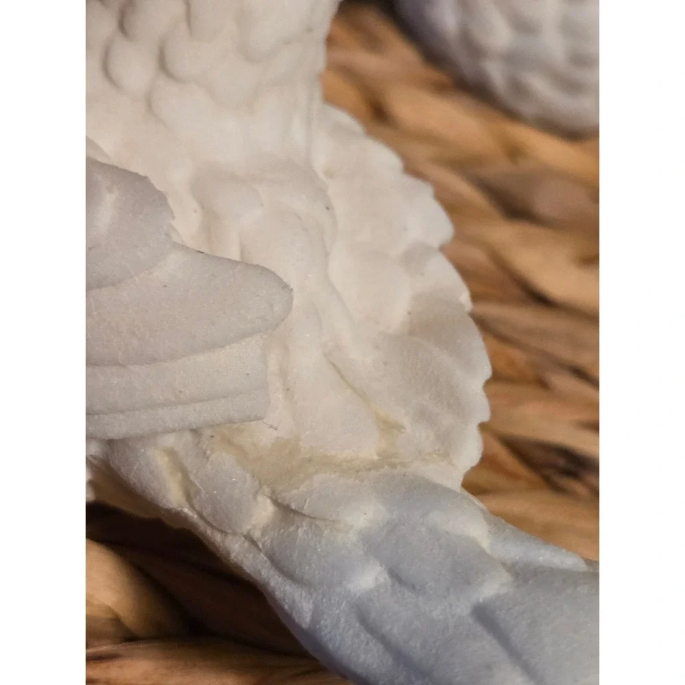 Vintage Alabaster Doves Pair Made in Italy Santini Dove Figurines Set of 2 MCM